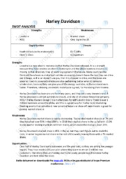 Harley Davidson | Analyse | Opgave