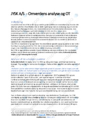 JYSK AS | Analyse | Opgave