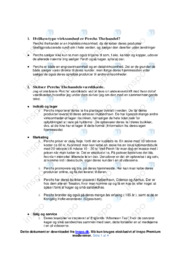 Perchs Thehandel | Noter Afsætning Case