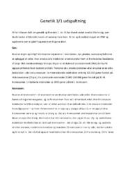 Genetik 3/1 udspaltning | Biologi