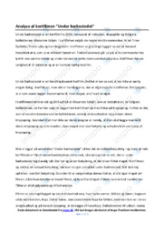 Under bæltestedet | Analyse af kortfilm | Alexander Kølpin