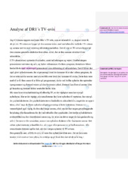 DR1´s TV-avis | Danskanalyse | Opgave i dansk