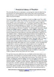 Reunion | Analytical essay | John Cheever