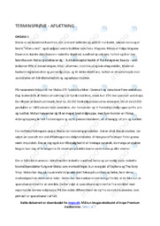 Nilens Jord | Analyse | Terminsprøve | Opgave