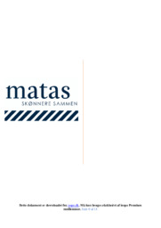 Matas AS | Analyse | Opgave