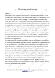 Matas AS | Analyse | Terminsprøve