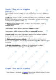 Den interne situation | Noter Afsætning Case