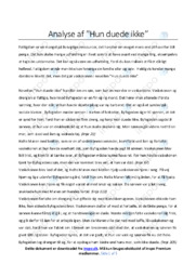 Hun duede ikke | Analyse | H.C. Andersen