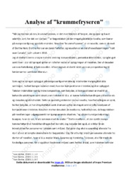 Krummefryseren | Analyse | Dorthe Nors