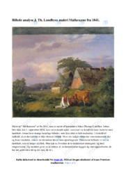 Malkescene | Analyse | J. Th. Lundbyes