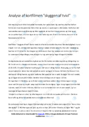 Skyggen af tvivl | Analyse