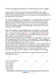 Til mit døde barn & Hvad er døden | Analyse