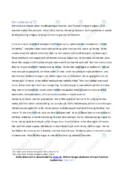 Det kolde bord | Analyse af novelle | Thomas Korsgaard