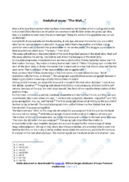 The Wait | Analytical essay | Henriette Amino