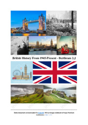British History From 1945 | Essay | Opgave