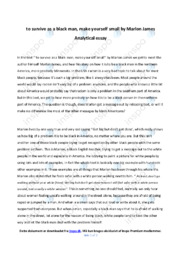 To survive as a black man, make yourself small | Analytical essay