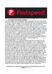 Fastspeed | Afsætning Case