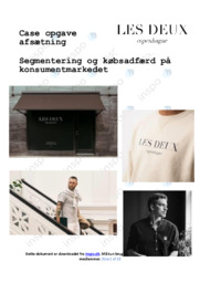 Les Deux | Afsætning Case