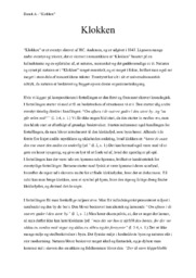 Klokken | Analyse | H.C. Andersen