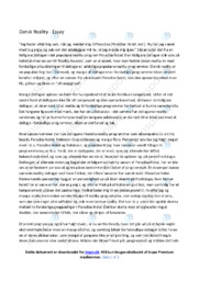 Dansk Reality | Dansk Essay