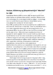 Albertine | Noter Analyse | Christian Krohg