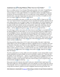 Analytical essay of Losing Whiteness When You Lose Your Father