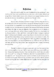 Renaude | Analyse af short story | Charlotte Bondy