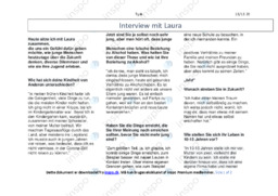 Interview mit Laura | Opgave