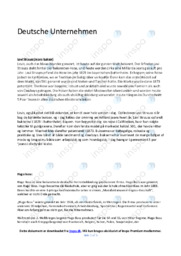 Deutsche Unternehmen | Noter i tysk | Over 5 sider