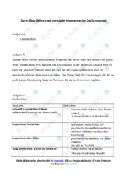 Mentale Probleme im Spitzensport | Noter i tysk | Over i 4 sider