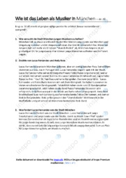 Musiker in München | Noter i tysk | Over 1 side