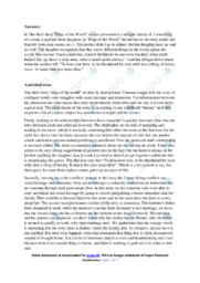 Edge of the World | Analyse af short story | Souvankham