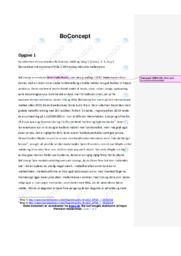 BoConcept | Analyse | Opgave 1-5 | Afsætning