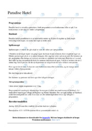 Paradise Hotel | Analyse