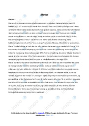 Matas AS Danmarks største detailkoncern | Analyse | Opgave