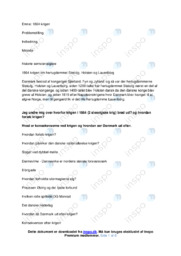 1864 krigen | Semesteropgave | Historie