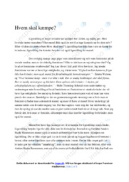 Hvem skal kæmpe | Dansk Essay om Ligestilling