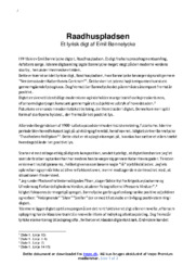 Raadhuspladsen | Analyse | Emil Bønnelycke