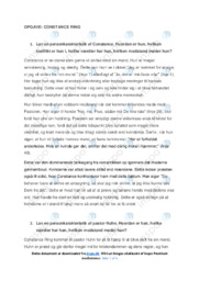 Constance Ring | Noter Analyse | Amalie Skram