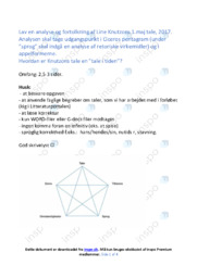 Kammerater Arter Arter Arter | Analyse | Line K.