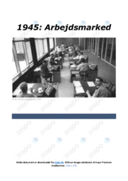 Arbejdsmarked i 1945 | Opgave | Historie