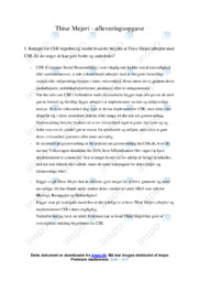 Thise Mejeri | Afleveringsopgave | Samfundsfag