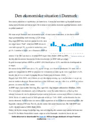 Den økonomiske situation i Danmark | Samfundsfag