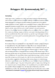 Kommunalvalg 2017 | Opgave | Samfundsfag