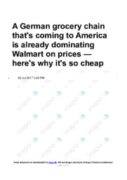 German grocery chain in America | Engelskessay