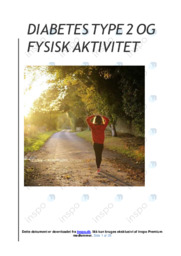 Diabetes type 2 | Analyse | Opgave i biologi