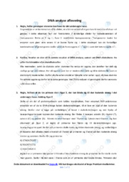 DNA | Analyse | Opgave i Biologi