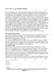 Alines Journey | Analyse | Edwidge Danticat