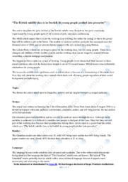 The British middle class is in freefall | Essay | Owen Peter Jones