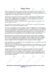 Harry Potter | Analyse | Opgave i engelsk